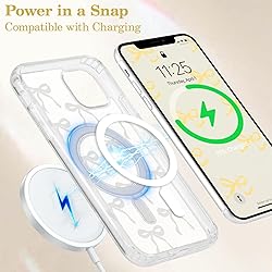 UEEBAI Magnetic for iPhone 11 Case, Bow Case