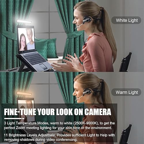 Video Conference Lighting, LUXCEO Zoom Light for Remote Working