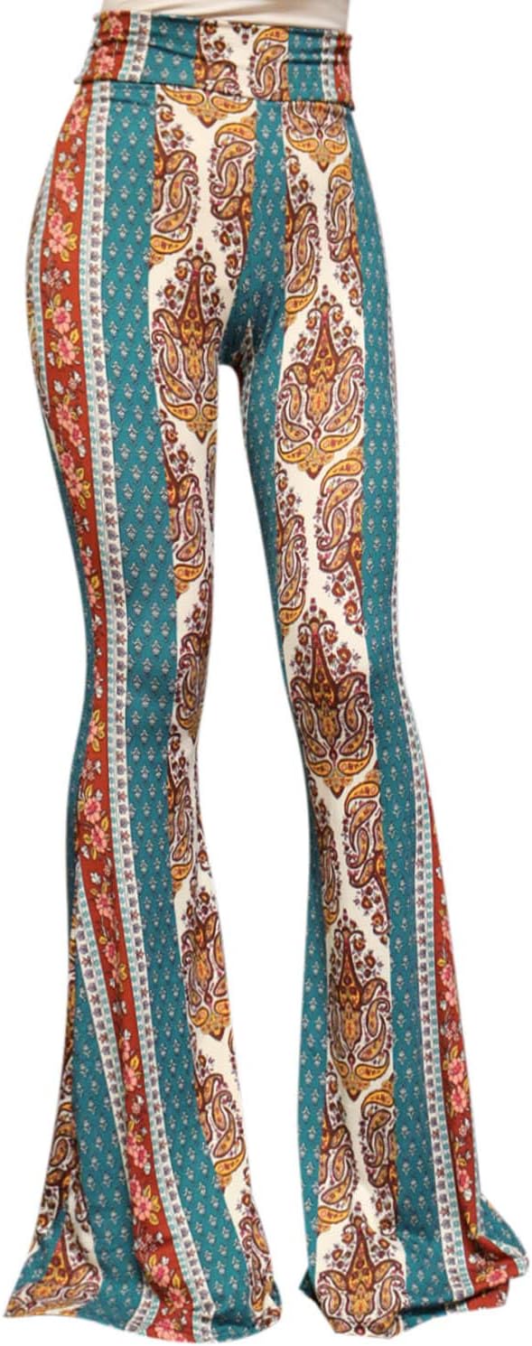 ShopMyTrend SMT Women's High Waist Wide Leg Long Palazzo Bell Bottom Yoga Pants