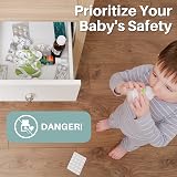 Inaya Cabinet Locks Baby Proofing 8 Pack Easy Install 3M Adhesive No Drilling view 9