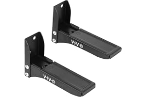 VIVO Steel Universal Dual Soundbar Wall Mount L Brackets, Adjustable Extending Speaker Arm Holders, Black, Mount-SPSB4