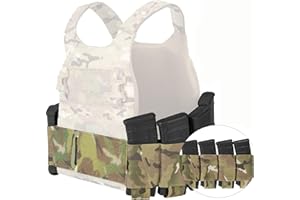 PETAC GEAR Elastic Cummerbund for Tactical Vest Stretch Cummerbund with 8 Pouches for FCPC LBT LBX