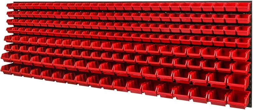 Lagersystem 2304x780mm Stapelboxen Wandregal Sichtlagerkästen