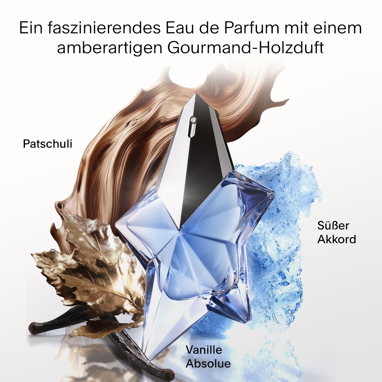 MUGLER Angel Eau de Parfum Nachfüllflakon, Damen-Parfum, Amberartiger Gourmand-Duft, Faszinierendes Duftspray, 100 ml Refill 2