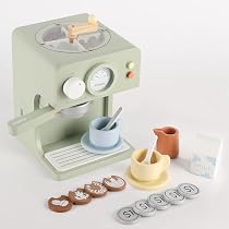 Amazon.com: Pithfor Kids Wooden Coffee Maker Toy with Grinder ...