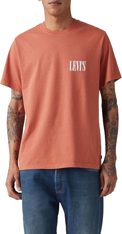 SS Relaxed Fit Tee, T-Shirt Uomo, Ssnl Serif Logo Etru, S