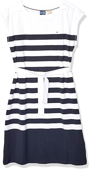Amazon Tommy Hilfiger レディース 適応ストライプドレス マグネット開閉 肩に ワンピース チュニック 通販