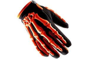 1Storm Youth Motocross Gloves Motorcycle BMX MX ATV Dirt Bike Bicycle Skeleton Cycling Kids Gloves
