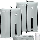 Reusable Vacuum Bags for Travel With Pump,Professional Waterproof IPX8 Vacuum Compression Bag for Suitcases Backpack,Space Saver Bags Packing Organizers for Clothing Packing(2PACK+PUMP)