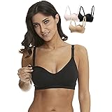 HOFISH 3 Pack Seamless Clip Down Deep V Neck Push Up Nursing Bra Maternity Bras 3PACK Inlcuding Extenders & Clips