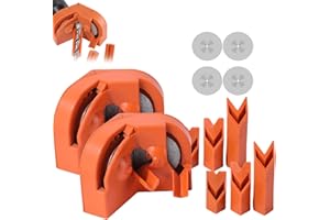 GROLOMO Drill Bit Sharpener,Drill Bit Sharpener for All Bits,Multipurpose Drill Bit Grinding Sharpener for High-Speed Steel, Masonry, Carbide, Cobalt & Tin-Coated Drill Bits (2pcs)