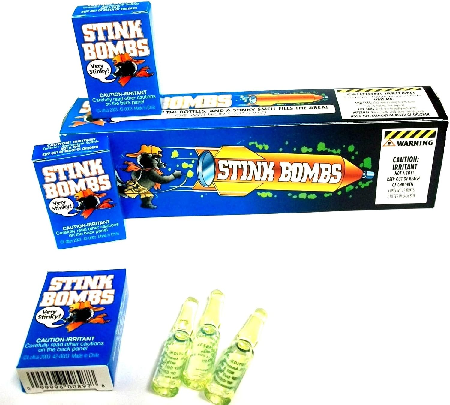 Stink Bombs 12 Boxes, Gag Toys & Practical Jokes Amazon Canada