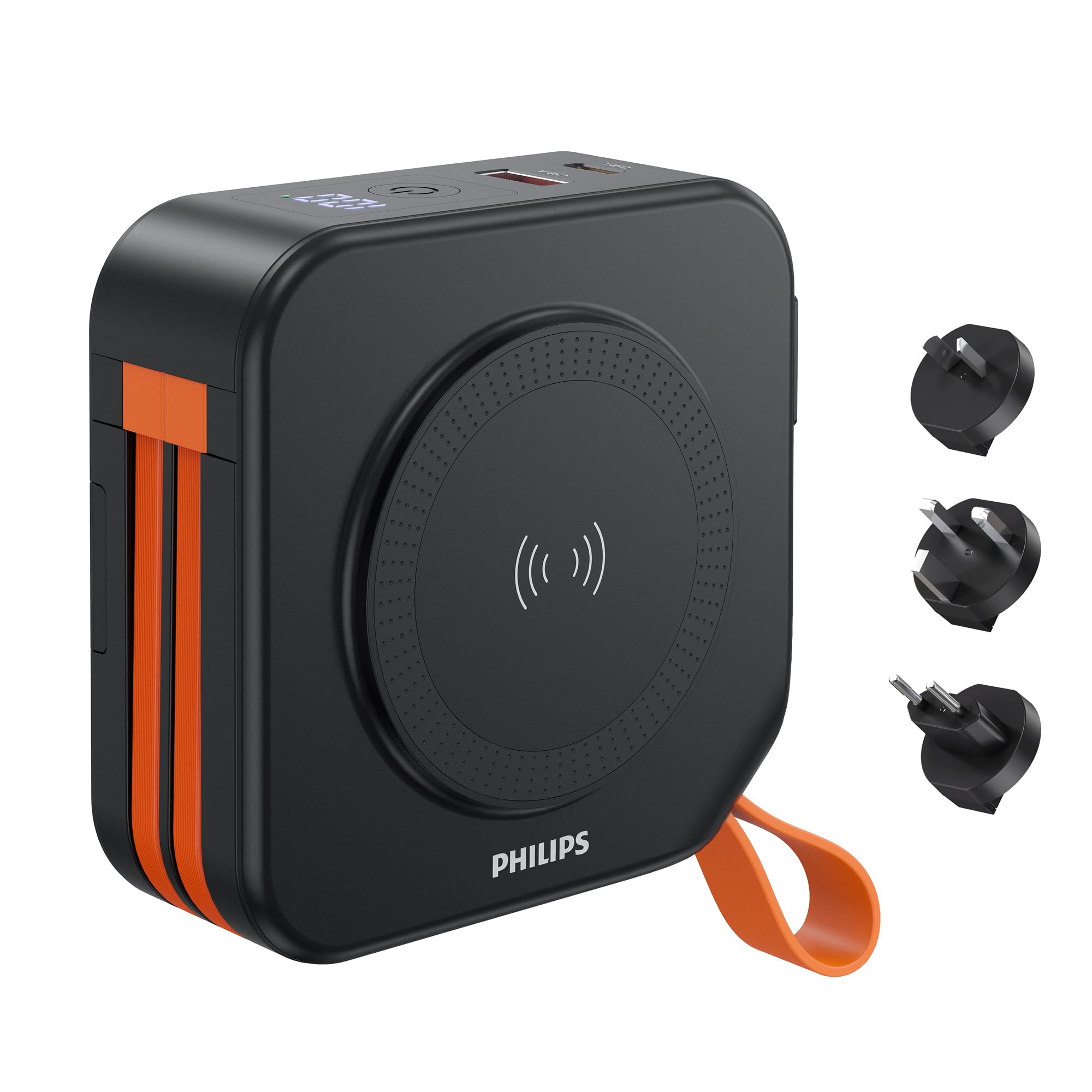 Philips DLP4347CB 10000mAh MagSafe マグネット式 モバイルバッテリー ブラック フィリップスの商品画像