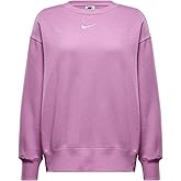 Nike Sportswear Phoenix Fleece Women's Oversized Crew-Neck Sweatshirt (DQ5733-632, Beyond Pink/Sail) Size X-Small