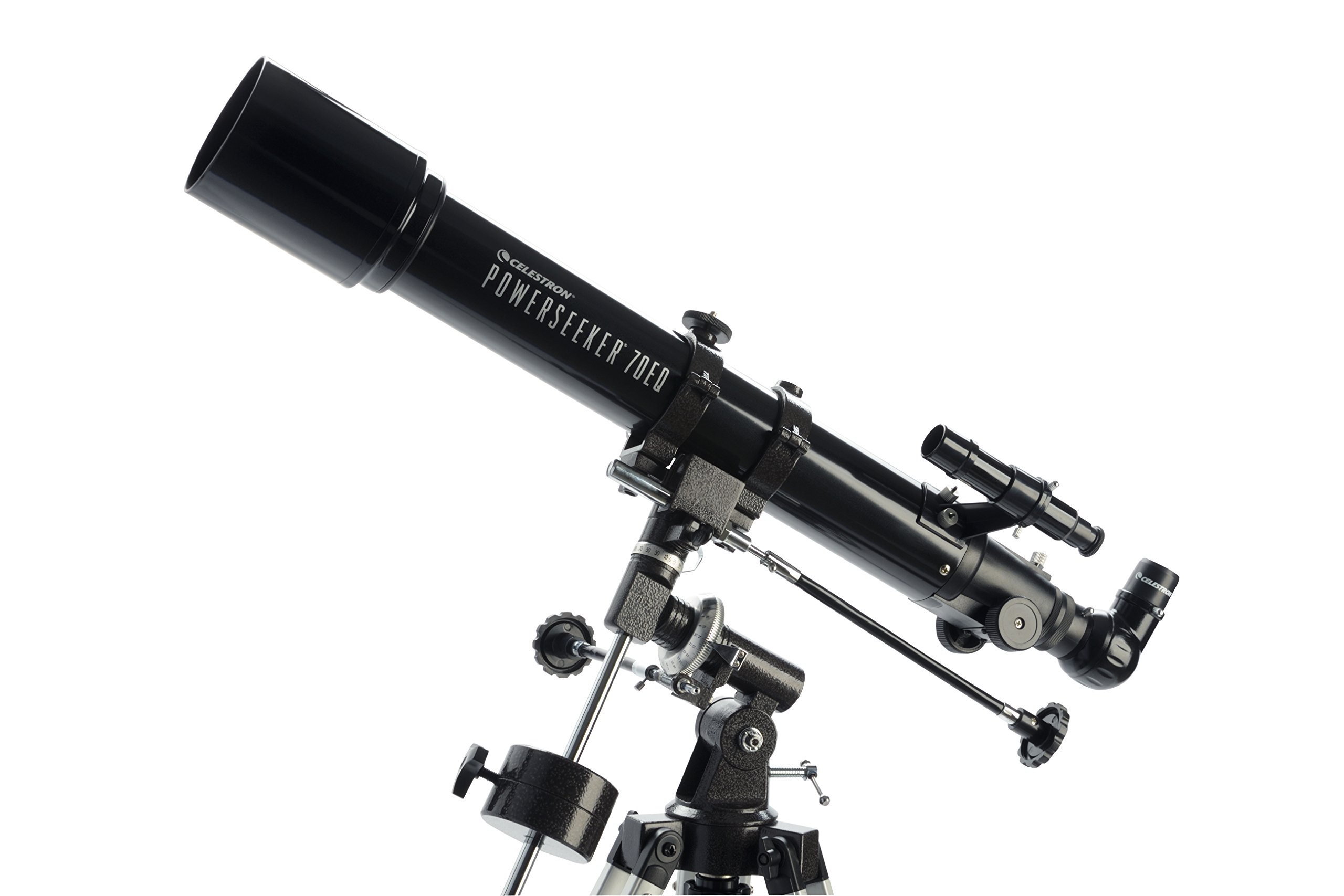 Celestron PowerSeeker 70EQ Telescope Tripod 3x Barlow lens Finderscope