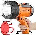 YIERBLUE Rechargeable Spotligh with 1000 Lumen LED, Handheld Rechargeable Spotlight IP67 Waterproof Flashlight, 9h Ultra-Long Standby, Ideal Spotlight for Boating, Camping