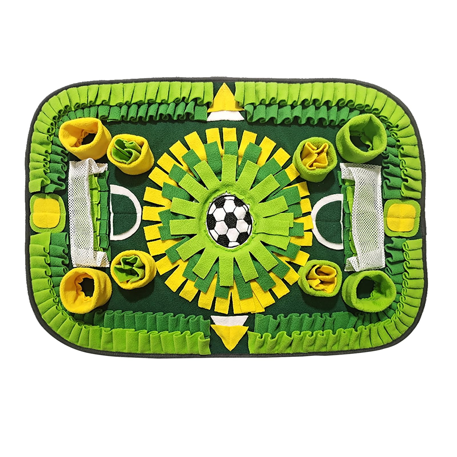 M&Catree Snuffle Mat for Dogs, Interactive Feeding Game for Boredom and Mental Stimulation, Dog Feeding Mat Encourages Natural Foraging Skills and Slow Eating - Green
