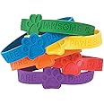 Fun Express Paw Print Rubber Bracelet - 24 Pieces - Educational and Learning Activities for Kids