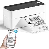 Phomemo Thermal Shipping Label Printer 241BT Black White | Wireless Label Printer for Small Business and Shipping Package, Compatible with iPhone, Android, Shopify, Amazon, USPS