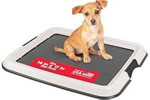 IRIS USA Pee Pad Holder Extra Small Sized Dog and Puppy Pee Pads, Secured Latches, Non-Skid Feet, High Polish Finish for Easy