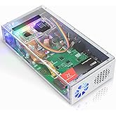 Freenove Computer Case Kit for Raspberry Pi 5 (NOT Included), 128GB M.2 NVMe SSD 800 MB/s, 5 MP Camera, 0.96 Inch OLED Screen