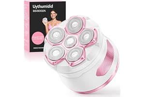 UYTHUMIDID Electric Razors for Women - Flawless Women's Electric Body Shaver, Waterproof Wet Dry Hair Remover with Detachable Head, Easy to Hold with Anti-Slip Strips, Cherry