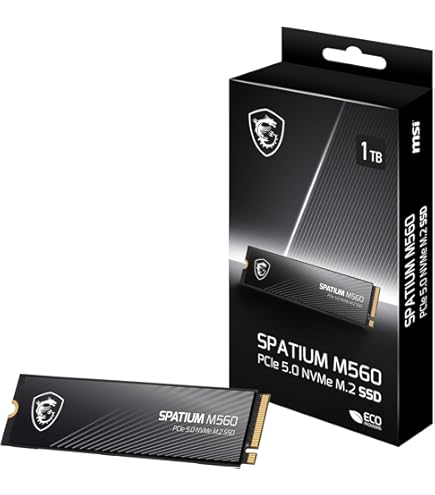 MSI SPATIUM M371 NVMe M.2 1TB Internal SSD PCIe Gen3 NVMe 3D NAND