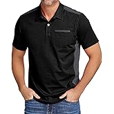 SWISSWELL Polo Shirts for Men with Pocket Short Sleeve Lightweight Performance Golf Shirt Mesh Summer Casual Shirt