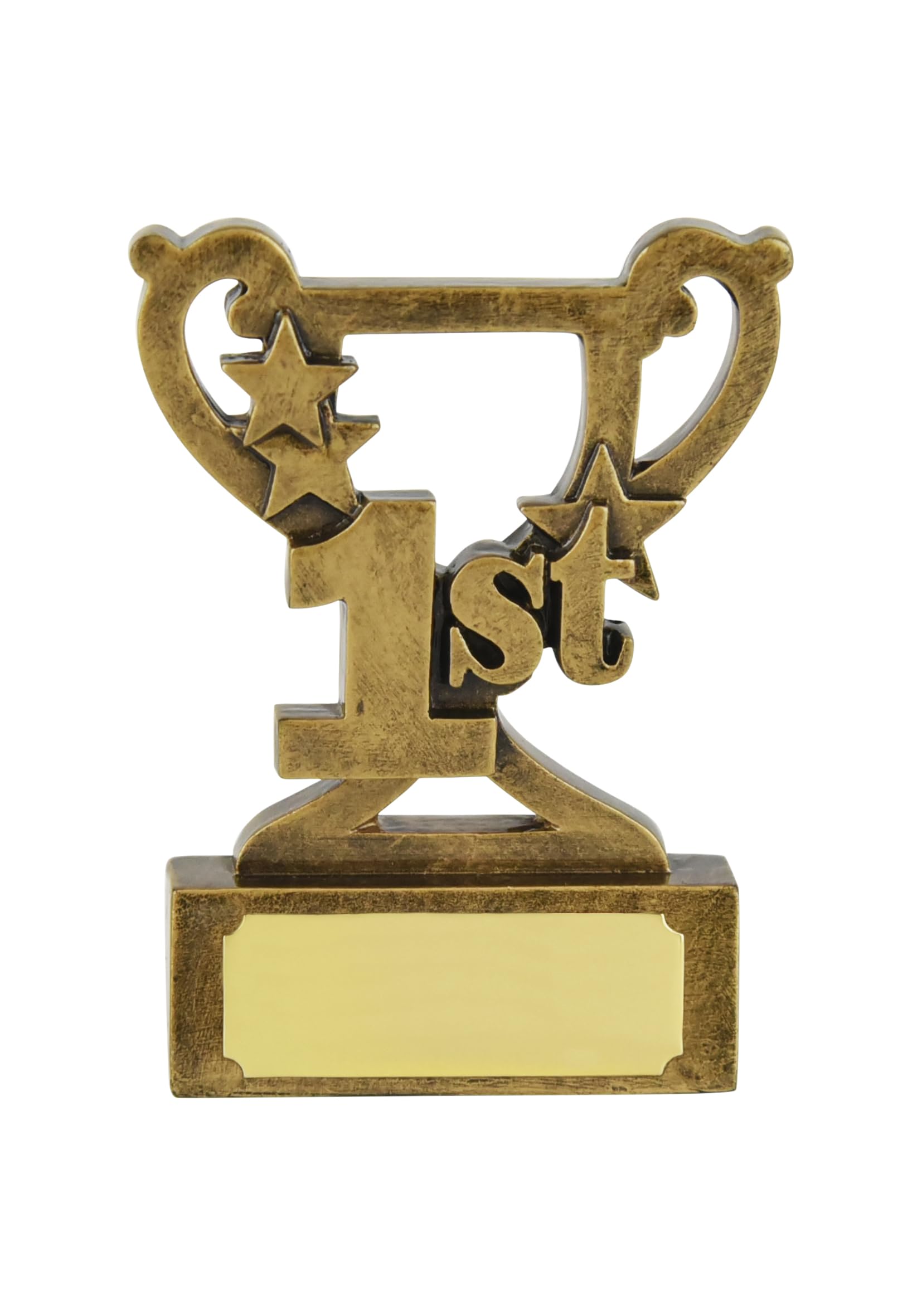 SilverTrophy: 1st Place Winner Gold Star Trophy - Champion Mini Cup Trophy Award for a Winner, Hero, Prize-Winner, Victor, Gold Medal, Strongest, Number 1, Ornament, Kids Gift, Affordable Figurine