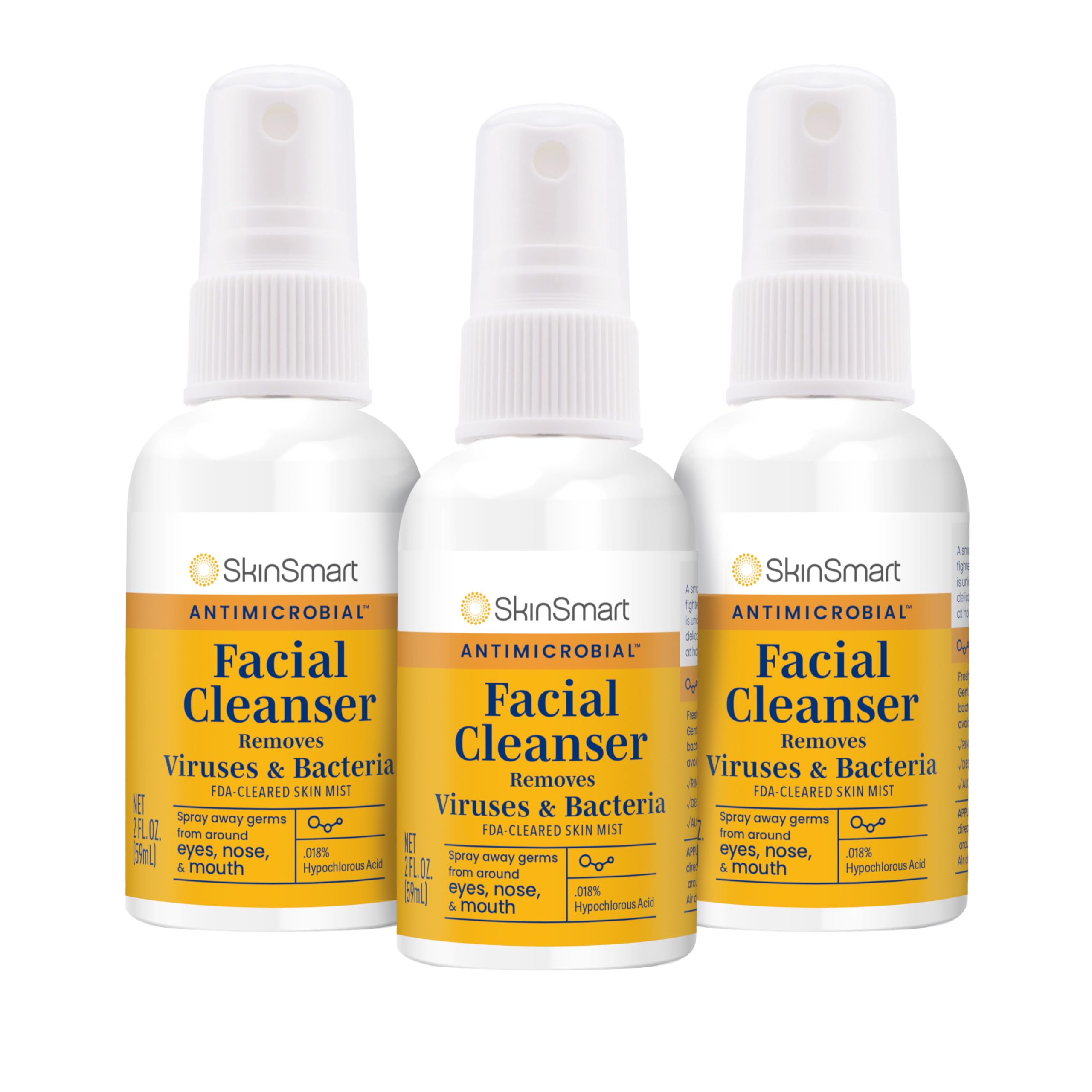 SkinSmart Facial Cleanser Spray to Remove Viruses