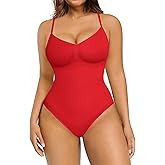 FeelinGirl Shapewear Bodysuit Tummy Control Body Shaper for Women Seamless Waist Snatching Shaper