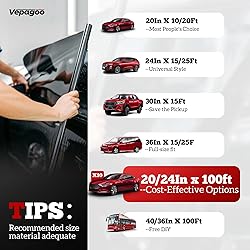 Vepagoo 5% VLT Ceramic Car Window Tint Film