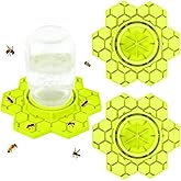 2 Pack Bee Feeder for Mason Jar, Silicone Bee Watering Station, Compatible with Regular and Wide Mouth, Bee Feeders for Hives, Beekeeping Supplies, Bee Waterer for Outside Garden(Yellow)