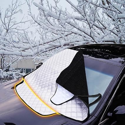 FREESOO Autoscheibenabdeckung Scheibenabdeckung Frontscheibenabdeckung Sonnenschutz Auto Windschutzscheibenabdeckung Anti Fro