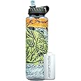 Epic Water Filters Nalgene OG Water Bottle with Filter, USA Made, BPA Free, Removes 99.99% Tap Water Contaminants, Forever Chemicals, GA 2030 Art, 48 oz