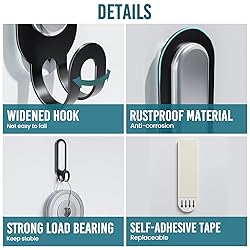 TAILI No Damage Wall Hooks for Hanging with