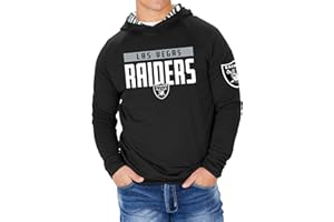 Zubaz NFL Men's Lightweight Hoodie with Lined Hood in Camo, Viper, Zebra Patterns, All NFL Teams, Official Licensed NFL