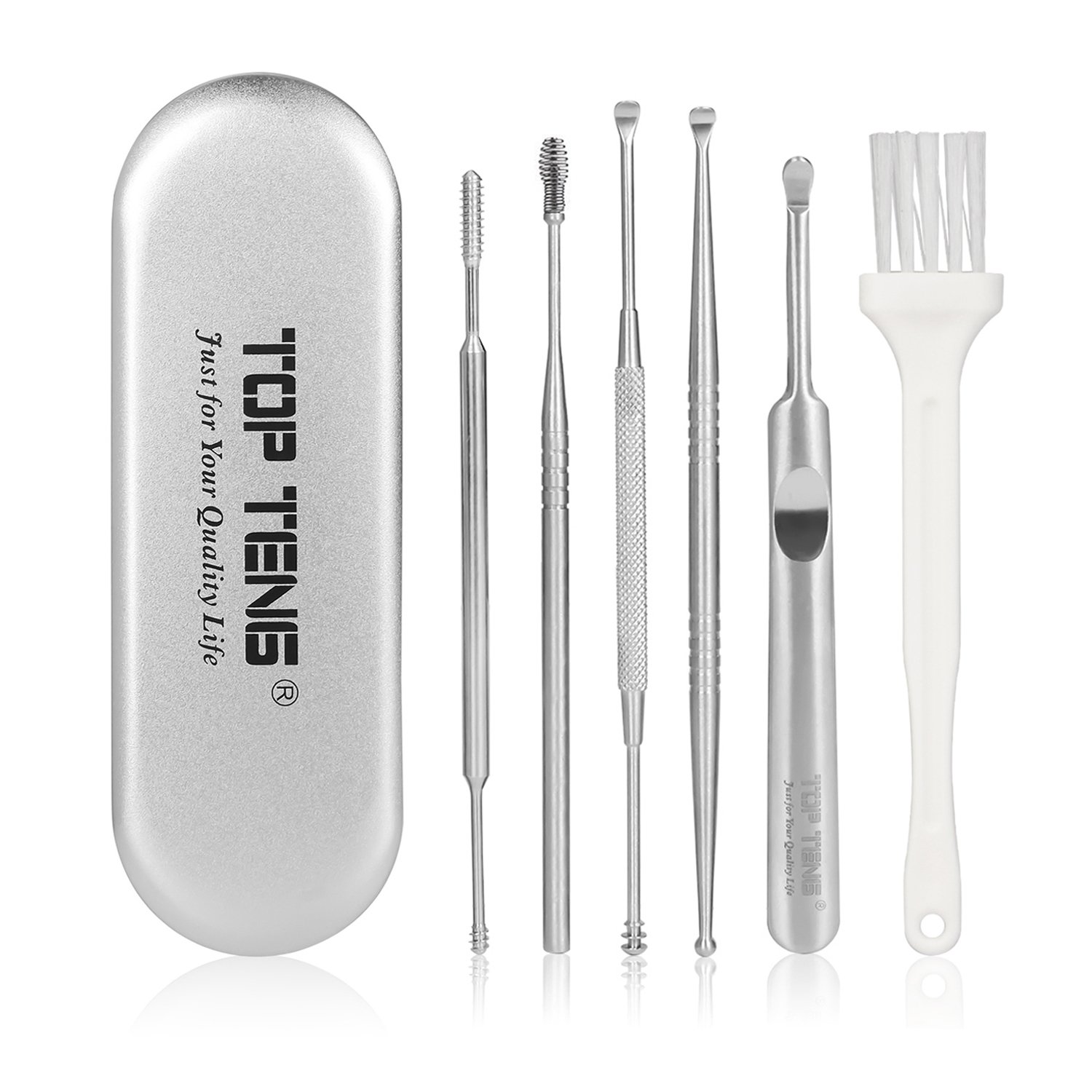 Galleon Ear Pick 6PCS Ear Wax Removal Tool Ear Wax Cleaner With Metal