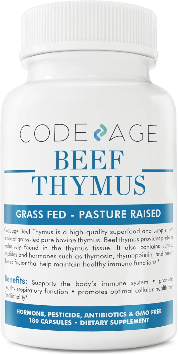 Codeage Glandular Thymus Extract, Grass Fed Natural Raw Thymus