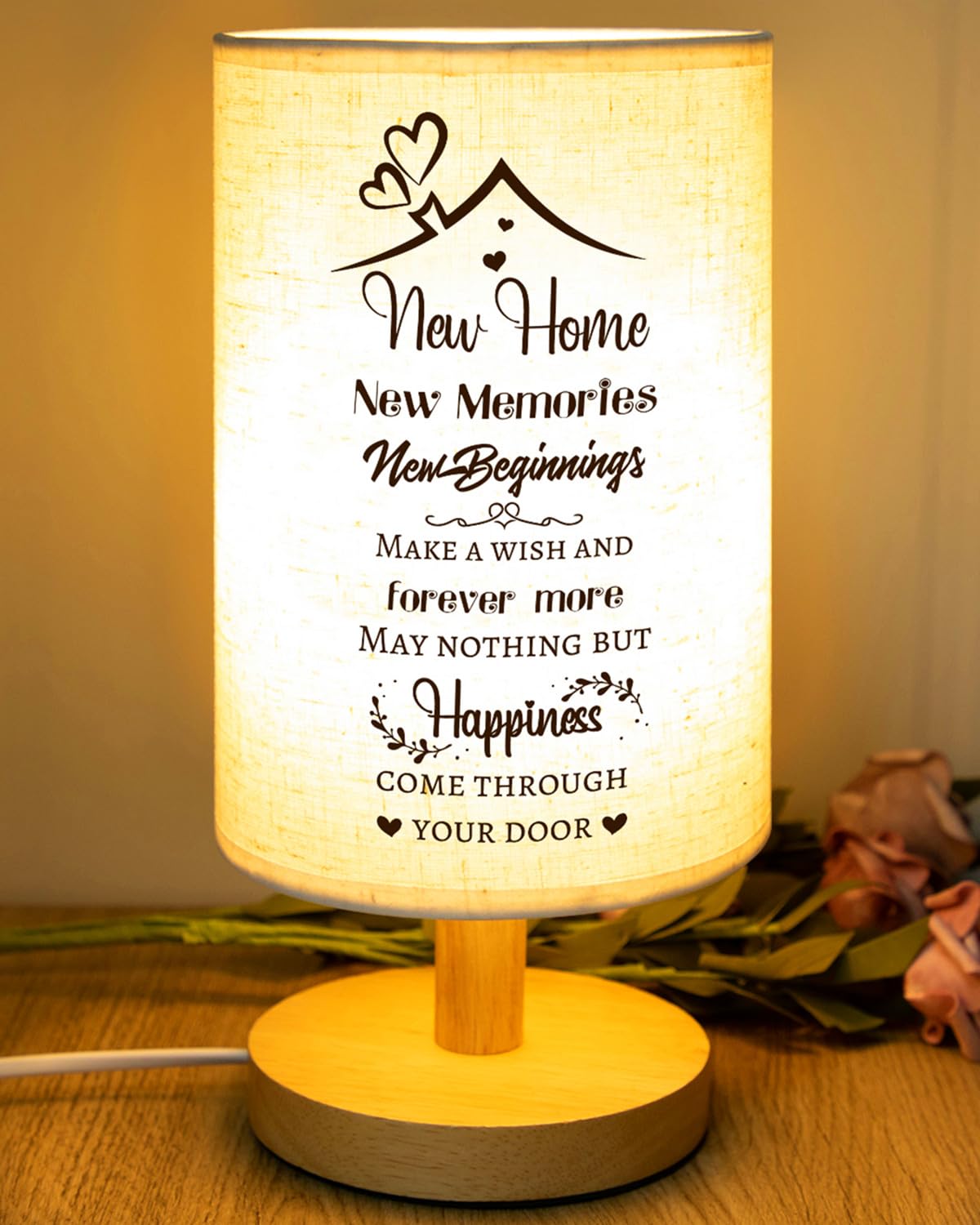 PRSTENLY New Home Gifts, House Warming Gifts for New House Gift for Couple Best Friend Family Table Lamp Housewarming or New House Gift for Couple Moving in New Homes Owner Present Ideas First Home