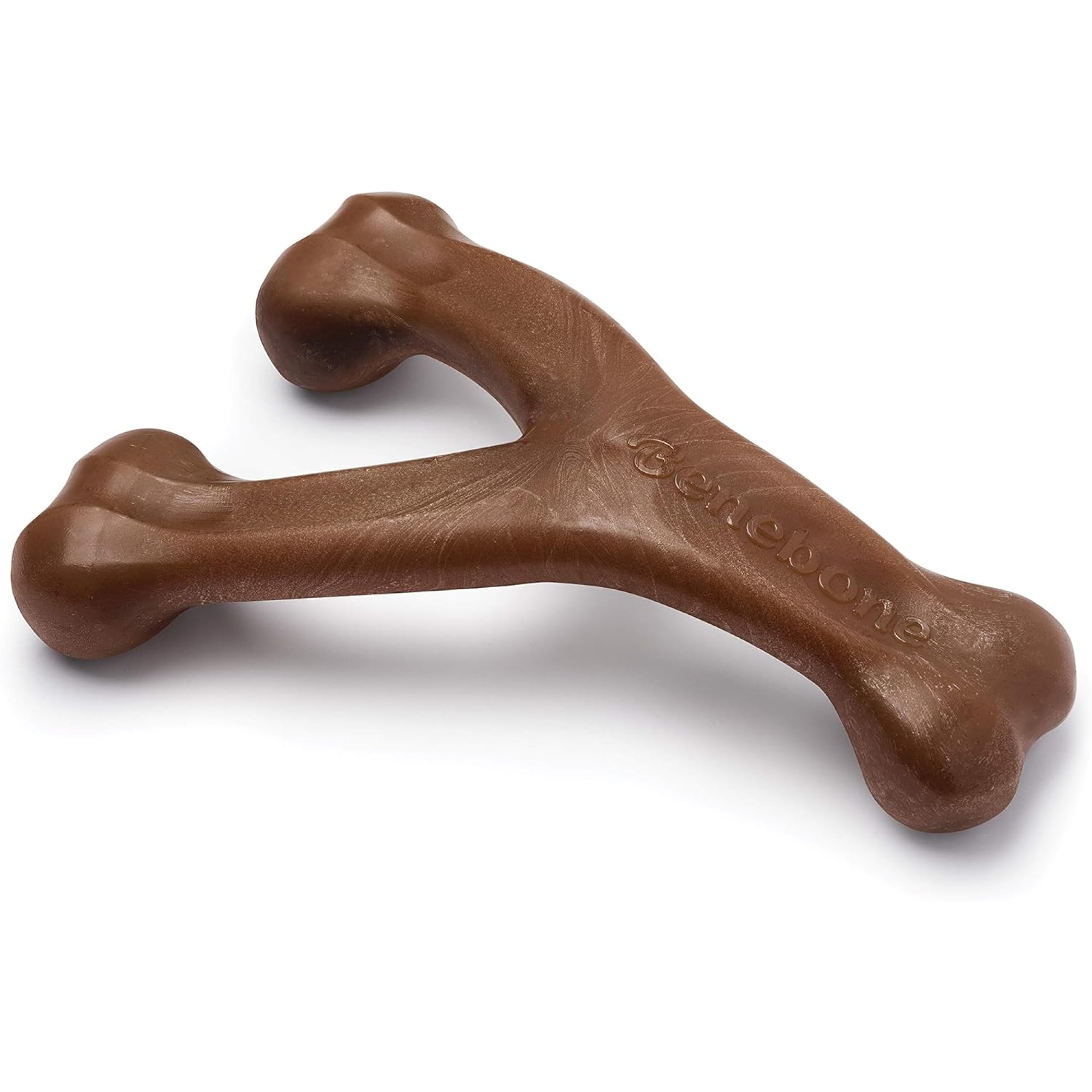 Benebone Indestructible Wishbone Dog Chew Toy for Aggressive Chewers, Long Lasting Tough Boredom Breaker for Dogs, Real Peanut Flavour, For Giant Dog Breeds, Made in the USA.