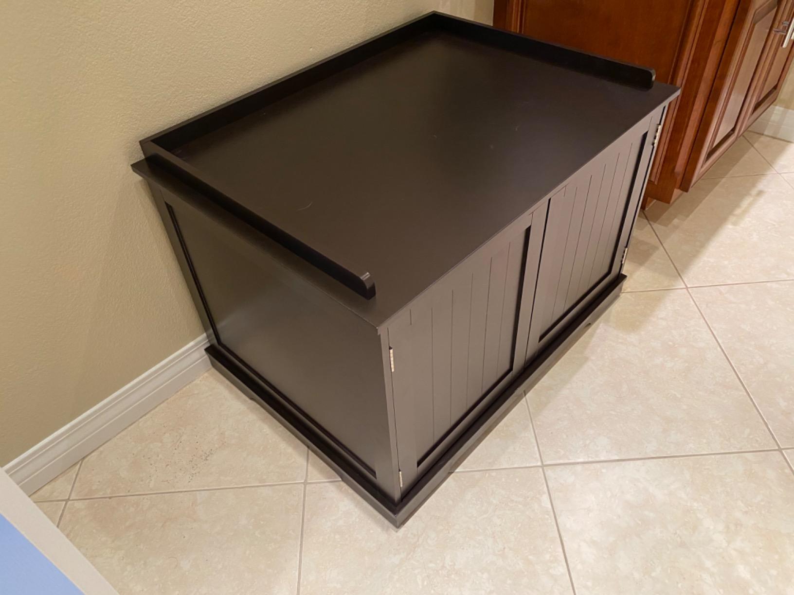 Litter Box Cabinet Tangkula Cat Litter Box Furniture - Hidden Litter Box Enclosure With Double Doors Pet House Nightstand