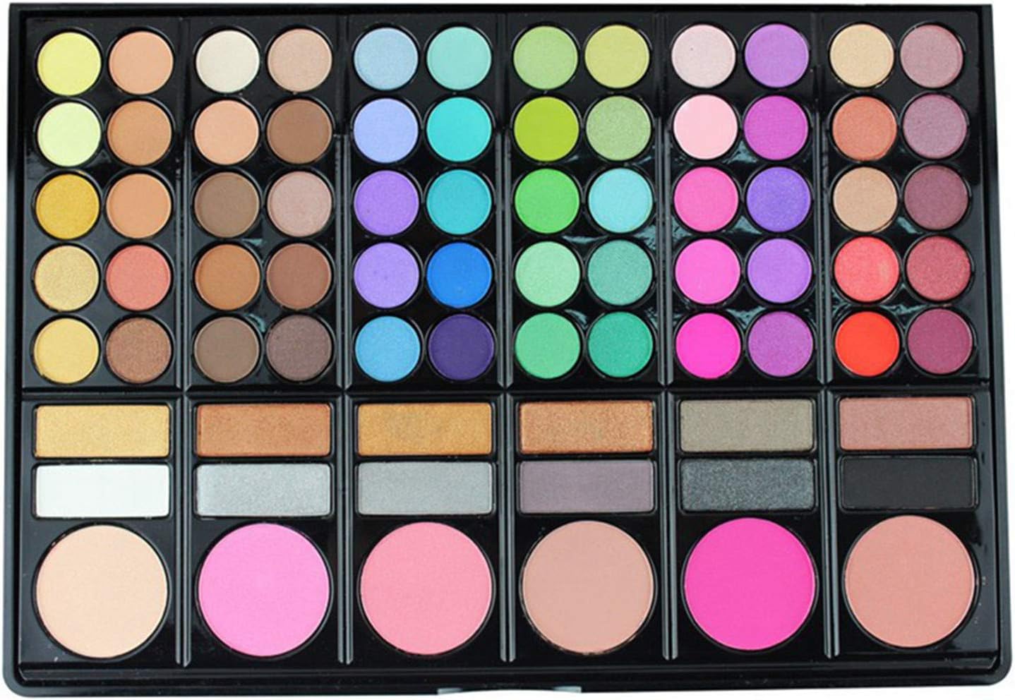 SDHEIJKY Diamond Bright Eye Shadow Make Up Palette 78 Color Eyeshadow Makeup Set With Brush