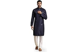 Pro-Ethic Style Developer Mens Indian Traditional Cotton Kurta Sets, Men Kurta Set Indian Wedding Dress (A-117)