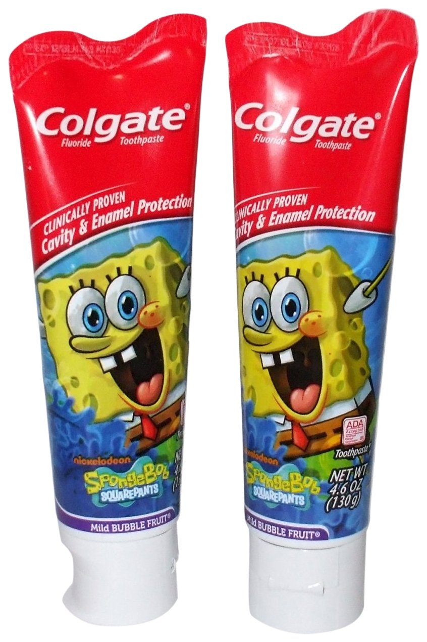 Colgate Kids Twin Pack Toothbrush, Spongebob Beauty