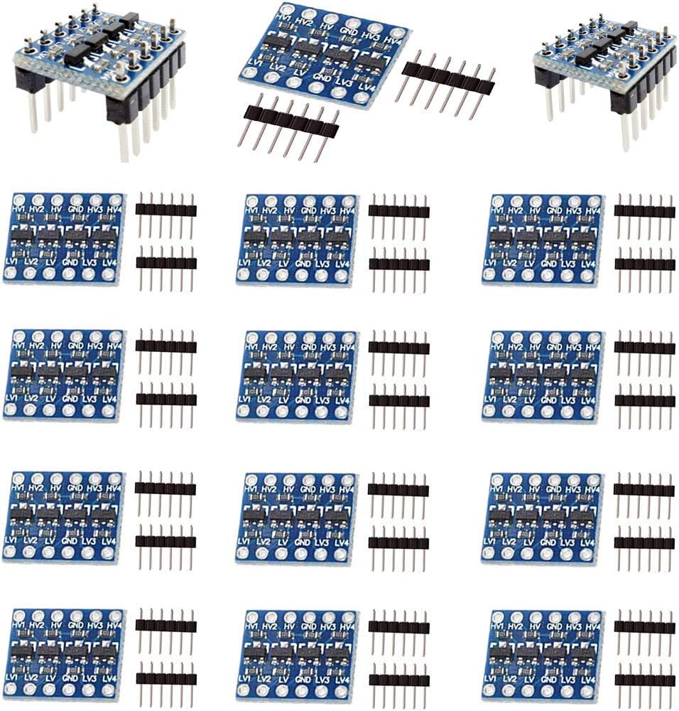 RUNCCI-YUN 15x 4 Channel 3.3V to 5V IIC I2C Logic Level Converter Shifter Module