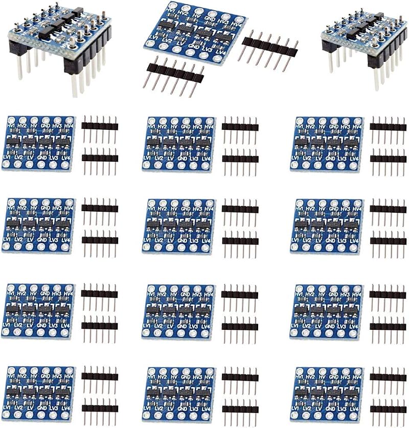 RUNCCI-YUN 15x 4 Channel 3.3V to 5V IIC I2C Logic Level Converter Shifter Module