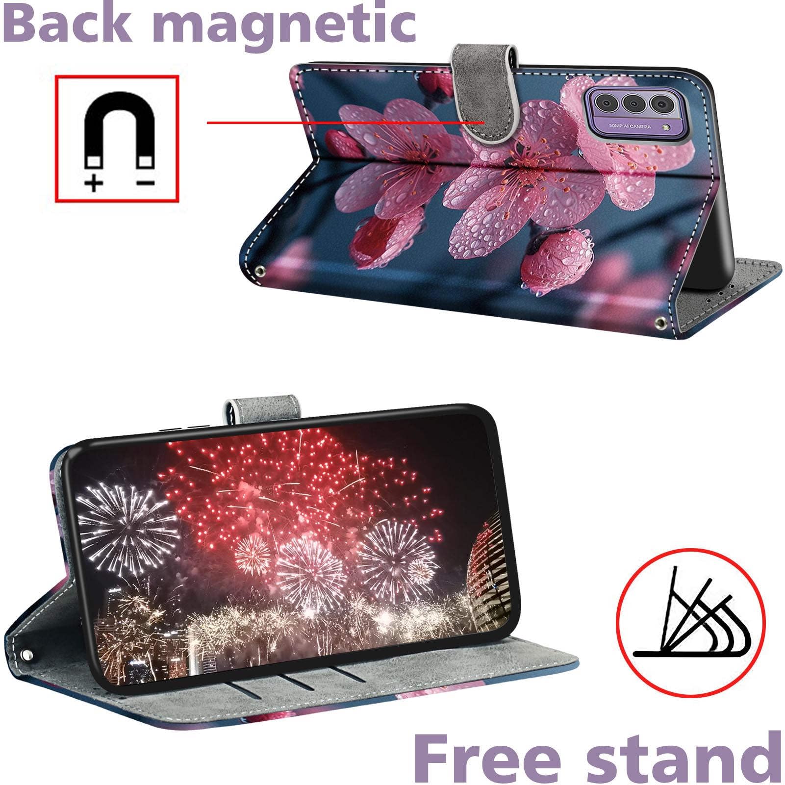 Handyhülle für Google Pixel 10a Hüllen Premium Leder Case Klappbar Wallet Magnet Kartenfach Standfunktion Schutzhülle kompatibel mit Google Pixel 10a Hülle,Blume 5