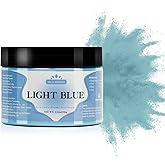 Yipoyilo Mica Powder - 100g Mica Powder for Epoxy Resin - Metallic Color Pigment for Resin, Soap, Bath Bombs, Eye Shadow, Nails, DIY Crafting Projects etc. (Light Blue)