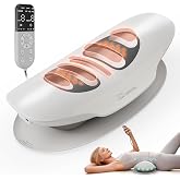 Snailax Lumbar Massager with Heat &amp; Vibration, Back Stretcher, FSA Eligible | Air Compression Stretching, 3 Modes, 8 Height Levels, 3 Heat Levels, Vibration, Side-to-Side Swing, Cordless USB-C